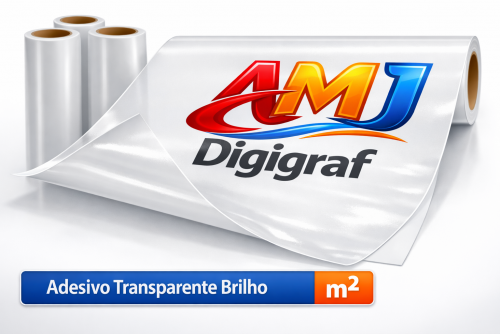 Adesivo Vinil Transparente Brilho